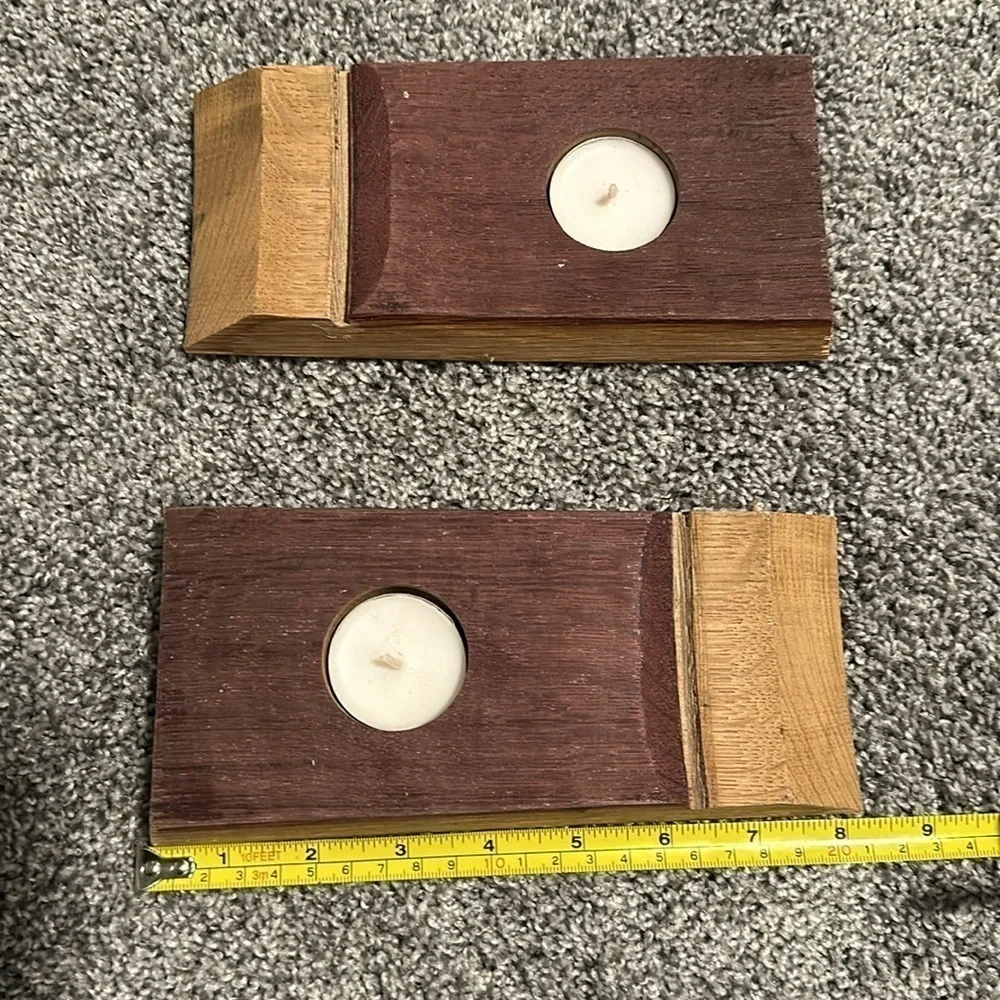 Whisky Barrel Tealight Holders